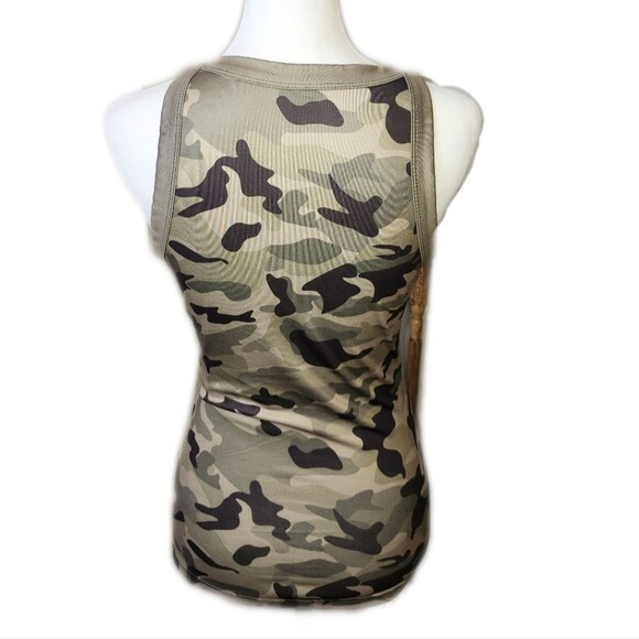 Camouflage Sleeveless Tank Top, Small - Picture 3 of 5